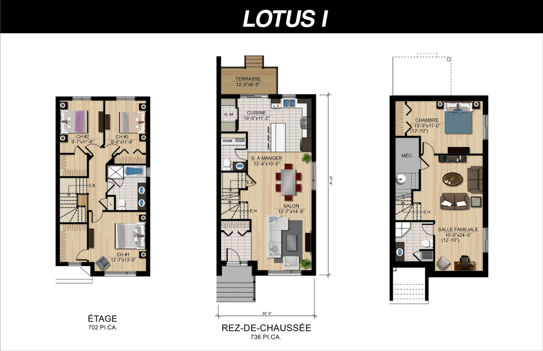 lotus 1 plan - Place Langlois